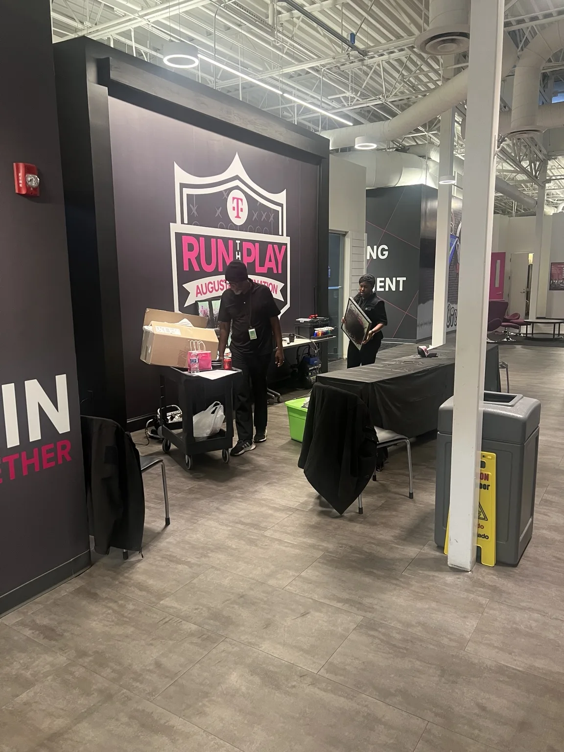 Live airbrush station at the T-Mobile corporate event in Augusta, Georgia